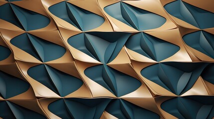 colorful geometric hexagonal abstract background. 3d rendering