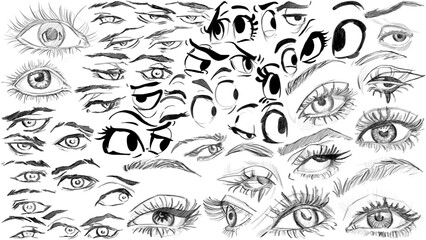 Body Anatomy, Eyes, Ears, Noses, Heads, Legs, Skulls, Arms, Geometic Forms and Cloth