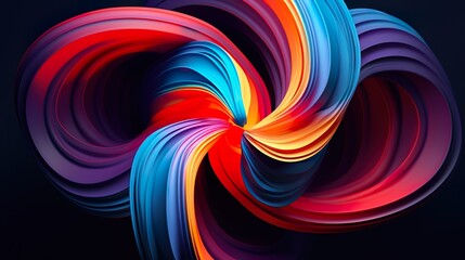 abstract smooth dynamic shape lines 3d render background