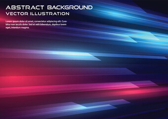 Modern abstract high-speed light motion effect on black background. vector illustration.
