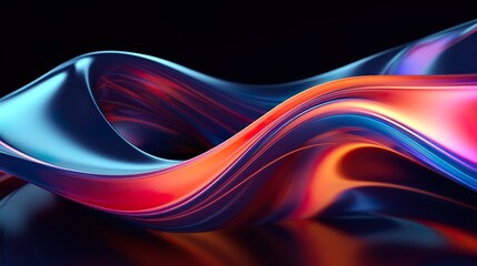 abstract smooth dynamic shape lines 3d render background