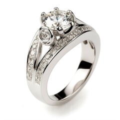 Fresh style diamond ring