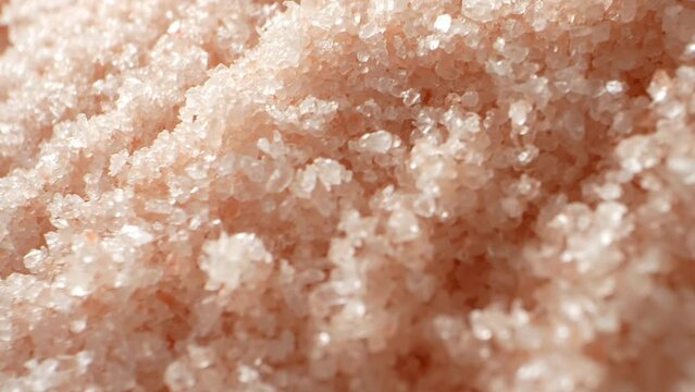 Discover the enchanting beauty of Pink Himalayan salt through a mesmerizing macro video. Witness stunning crystalline structures and rich pink hue. A culinary and wellness must-have.
