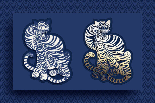 Korean traditional pattern design elements