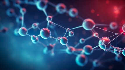 Abstract Nano molecular structure. science chemistry atom