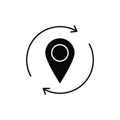location icon. solid icon