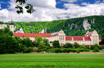 Fototapeta na wymiar Kloster Erzabtei Beuron im oberen Donautal, Baden-Württemberg, Deutschland