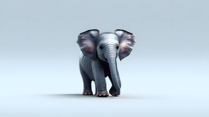cute baby elephant, Generative AI