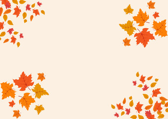 Autumn Leaves Birthday Card - Warm and Cozy Greetings Illustration