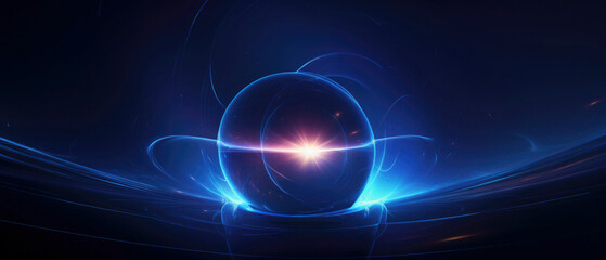 abstract fusion reaction concept background