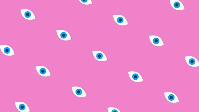 Eye Pattern Loop Animation Background