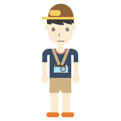 photographer illustration Vector
