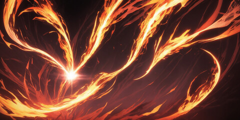 火, うごめく炎, エフェクト, 激しい, 突破, 強力, 燃える, 空の背景, ブレイク, 衝突, generative ai