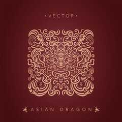 Asian dragon Chinese dragon totem pattern