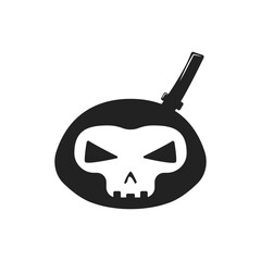 Ninja Skull Logo With Unique Style