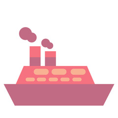 Obraz premium boat illustration vector