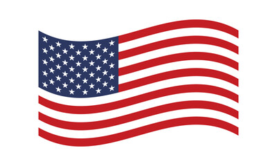 The United States of America Flag Vector Illustration