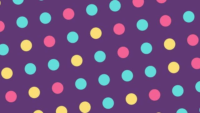 Colorful dotted animation background