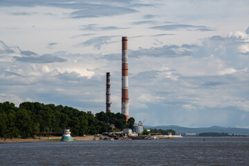power station in the city