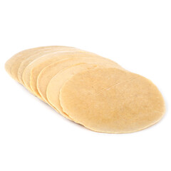 Khychin Balkarsky with chicken on a white background