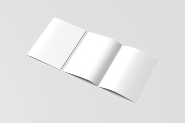 Bifold Brochure Blank Mockup