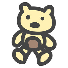 teddy bear illustration vector