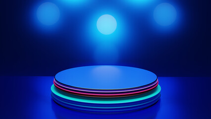 elegant Abstract background scene 3D illustration