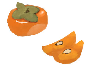 柿のイラスト素材
