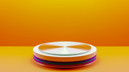 elegant Abstract background scene 3D illustration