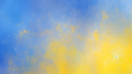 Fototapeta na wymiar Generative AI : Abstract blurred gradient mesh background in Royal Blue and Yellow colors. Colorful smooth banner template. Easy editable soft colored vector illustration