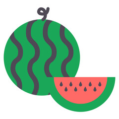 watermelon illustration Vector