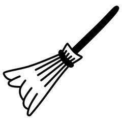 illustration of a broomstick