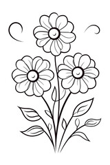 Obraz premium kid's coloring book - Generative A.I
