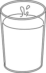 Watercolor Milk illustration