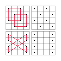 Dots grid Draw a line for each of these shapes of the dotted line practice exercise. School math sheet. the world of geometry