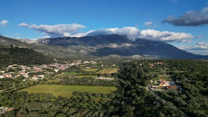 Naklejka premium Mountain Kefalonia Island, Greece Mount Ainos