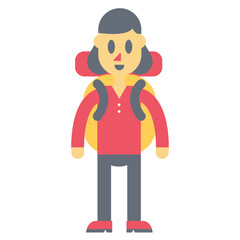 tourist illustration vector