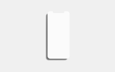  Screen Phone mockup on a white background