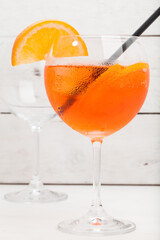 aperitif aperol spritz, close up