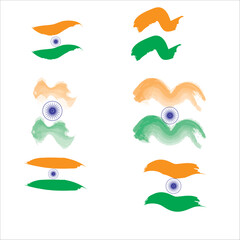 Naklejka premium Free vector flag of india