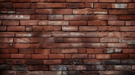 Close Up of a Brick Wall in dark red Colors. Vintage Background
