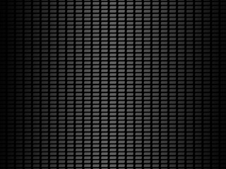 Black metal texture steel background. Luxurious steel ornament. Perforated metal sheet.