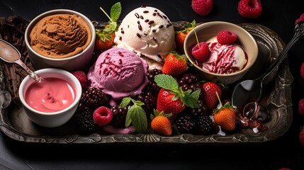  fruity ice cream scoops