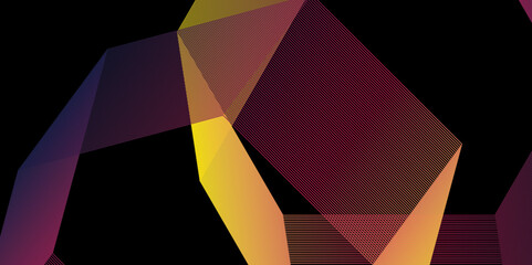 Fototapeta premium Abstract wavy lines flowing curve gradient color on transparent background. Abstract white background colorful lines. modern wavy stripes on black background isolated.