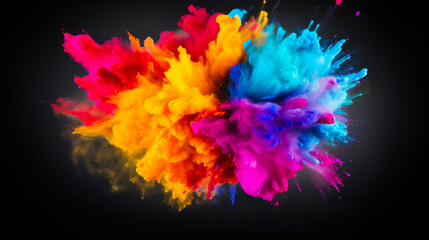 Rainbow Holi Powder: Colorful Explosion