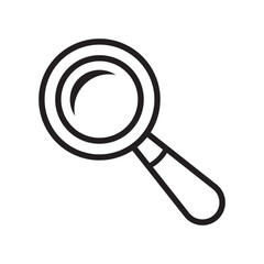 magnifying glass icon design vector template