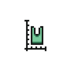this is clothes size icon set in pixel art with simple color and white background this item good for presentations,stickers, icons, t shirt design,game asset,logo and your project.