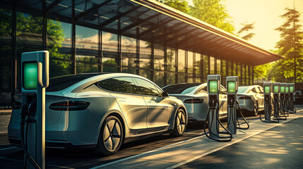 Sustainable Transportation: Electric Cars Charging