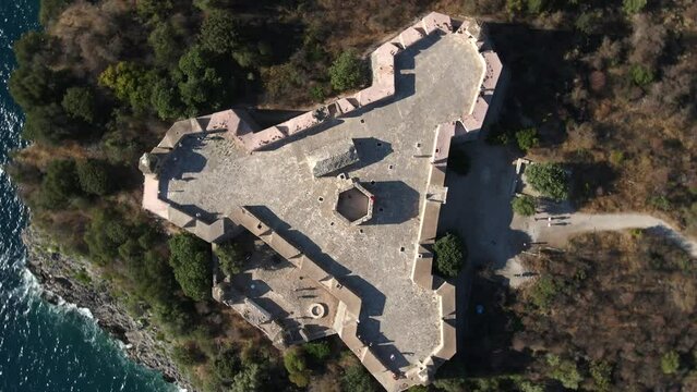 The Castle of Porto Palermo, Albania by Drone