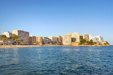 Magaluf beach in summer, Majorca, Spain